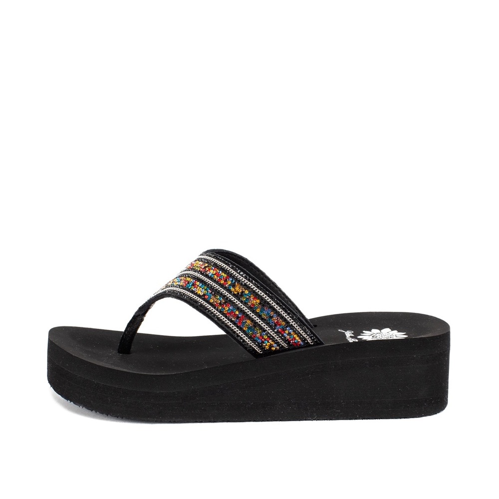 YELLOW BOX FLIP FLOP RIANA COLOR MULTI NEW IN BOX MEDIUM WIDTH